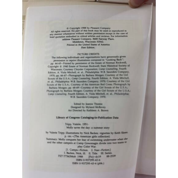 The American Girls Collection MOLLY 4 Books Set - 1988 Pleasant Company - Picture 4 of 4